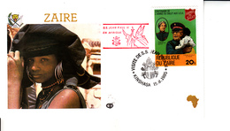 Zaire  (1985) - Busta Ricordo Del Viaggio Del Papa Giovanni Paolo II - Storia Postale