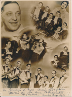 Orchestre Du MOUlIN ROUGE, 1936 - Photo Dédicacée 18 X 24 Cm - Dédicacées