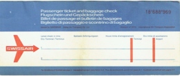 Ticket/Billet D'Avion. SWISSAIR. Luxembourg/Paris/Basel. 1971 - Europe