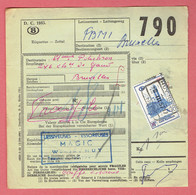 CF - Etiquette D'expédition-Verzendings Bulletin - Huy Nord Le 8-III-1957 Sur 359 Vers Bruxelles - Documenten & Fragmenten