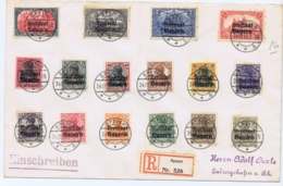 Bayern Mi 136 - 151  Auf Einschreiben  Brief 1919 (Vertical Fold) - Afgestempeld