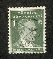 W-12337 Turkey 1931 Scott#740 (o) Offers Welcome - Usati