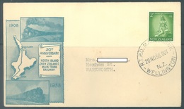 NEW ZEALAND - 20.11.1958 - 50th ANNIVERSARY MAIN TRUNK AUCKLAND WELLINGTON RTPO  - Lot 18971 - Briefe U. Dokumente