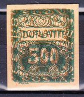 (*) Tchécoslovaquie 1919 Mi D 12 Nach D 4 (Yv TT 12 Sur TT 4), - Proofs & Reprints