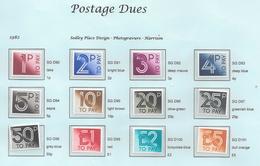 Postage Due 1982   U/M   - (12) - See Notes - Tasse