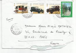 CITTA DEL VATICANO Enveloppe Timbrée Carrozza Da Viaggo / Graham Paige / Citroen Lictoria VI / Castelgandofo - Storia Postale