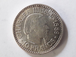 10 Francs 1966 De Monaco Charles III 1856-1889 Argent - 1960-2001 Nouveaux Francs