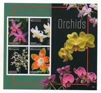 MICRONESIA - MICRONESIE - BLOC-FEUILLET - MINIATURE SHEET - ORCHIDS - ORCHIDEES - 2015 - - Micronesia