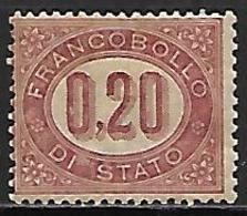 ITALIE    -   Service  -   1875 .   Y&T N° 3 *. - Dienstzegels