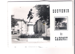 D 84  CADENET   CARTE à SYSTEME  (6 Vues) SOUVENIR De CADENET - Cadenet