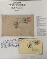 1900 Type Mouchon N°124 + Type Blanc N 111 Tarif à 15c Oblitéré Dateur Hexagonal Paris/Départ De Levée Exceptionnelle RR - 1900-02 Mouchon