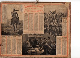 Calendrier Almanach Des Postes Et Télégraphes 1905 Oberthur Militaires Militaria - Groot Formaat: 1901-20