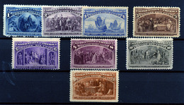 Estados Unidos Nº 81/82,84/88 Y 90. Año 1893 - Unused Stamps