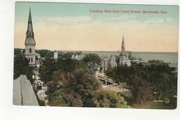 BROCKVILLE, Ontario, Canada, BEV Looking  East From Court  House, Pre-1920 Postcard, Leeds County - Brockville