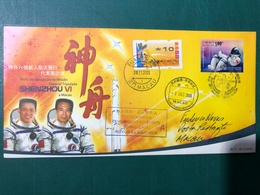 2005 SHENZHOU VI SPACE CREW VISIT MACAU SPECIAL COVER. - Lettres & Documents