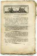 Révolution Française :  Bulletin Des Lois De La République N°1294 / 7 Au 19 Messidor - 1701-1800: Precursors XVIII
