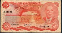 MALAWI P15e 5 KWACHA  1983    FINE Only 1 P.h. ! - Malawi