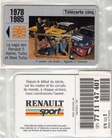 FRANCE - Renault 1978-1985, 5U ,tirage 25.000, 10/94, Mint - Ad Uso Privato