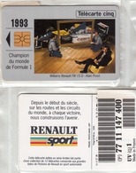 FRANCE - Renault 1993, 5U ,tirage 25.000, 10/94, Mint - Phonecards: Private Use