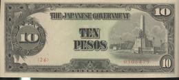 Billet 10 Pesos Philippines 1942 Occupation Japonaise SUP - Philippines