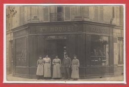 THEMES - METIERS - ARTISANAT - BOULANGERIE -- André  MOQUET - REBUFFE Succ. - Carte Photo RARE - Kunsthandwerk