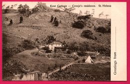 Greetings From - St. Helena - Kent Cottage - Cronje's Residence - T. JACKSON - Sainte-Hélène