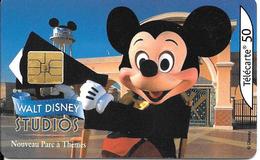 CARTE°-PUBLIC-50U-F1209 A-SO3-04/02-WALT DISNEY STUDIO-MINNIE-UTILISE-TBE-RARE - 2002