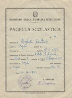 8294.    Pagella Scolastica Napoli Scuola " Giacomo Leopardi " 1963 - Matériel Et Accessoires