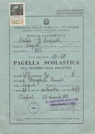 8295.    Pagella Scolastica Napoli Scuola " Giacomo Leopardi " 1967 - Matériel Et Accessoires