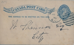 1890 , CANADÁ , ENTERO POSTAL  CIRCULADO , VANCOUVER - 1860-1899 Règne De Victoria