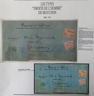 1900 Mouchon N°125 Seul Sur Papiers D'affaires Recommandé Avec Etiquette De Recommandation TTB - 1900-02 Mouchon