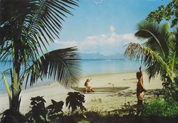 Tahiti - Plage De Punaauia - Carte Format 23 X 15 Cm - Tahiti