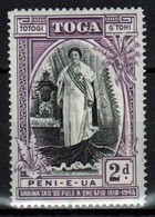 Tonga 1944 Single 2d Stamp From The Silver Jubilee Of Queen Salote's Accession. - Tonga (...-1970)