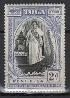 Tonga 1944 Single 2d Stamp From The Silver Jubilee Of Queen Salote's Accession. - Tonga (...-1970)