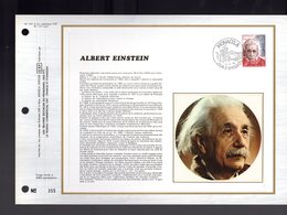 " ALBERT EINSTEIN " Sur Feuillet CEF Soie Nté à Tirage Limité (3000 Ex) De 1979 Parfait état. FDC - Albert Einstein