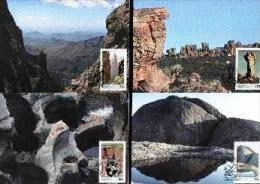 REPUBLIC OF SOUTH AFRICA , 1986, Rocks,  Mint Maxicards, Nr(s.) 51-54 - Brieven En Documenten