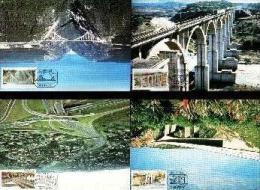 REPUBLIC OF SOUTH AFRICA , 1984, Bridges, Mint Maxicards, Nr(s.) 14-17 - Briefe U. Dokumente