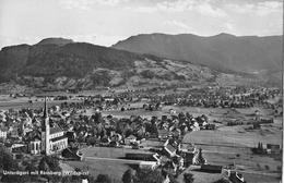 UNTERÄGERI → Dorfansicht Mit Rossberg (Wildspitz) Fotokarte Anno 1950 - Unterägeri