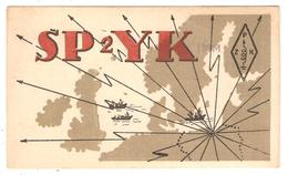 Amateur Radio QSL QSO SP2YK Poland Kazimierz Jurkiewicz GDANSK To FQ8AW Besse Serge Brazzaville Congo - Amateurfunk