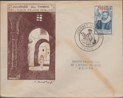 TUNISIE  1946     FDC   JOURNEE DU TIMBRE   Réf  N 289 - Lettres & Documents