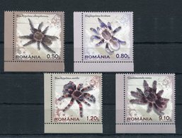 Rumänien - Mi.Nr. 6414 / 6417 - "Spinnen" ** / MNH (aus Dem Jahr 2010) - Araignées