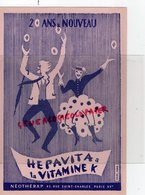 75 - PARIS - BUVARD HEPAVITA A LA VITAMINE K- NEOTHERAP 83 RUE SAINT CHARLES- PHARMACIE MEDICAMENT - Drogheria