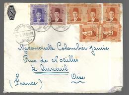 Egypte Lettre Du 02  01  1939 Du Caire Pour  Auneuil ( Oise ) - Storia Postale