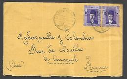 Egypte Lettre  Par Avion Du  24  11  1939 Du Caire Pour  Auneuil ( Oise ) - Lettres & Documents