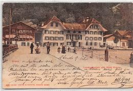 Brienz Landungsplatz Und Hotel Kreuz -1902 - Brienz