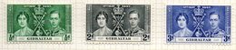 EUROPE - GIBRALTAR - (Colonie Britannique) - 1937 - N° 99 à 101 - (Couronnement De George VI) - Gibraltar