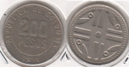 Colombia 200 Pesos 2010 KM#287- Used - Colombie