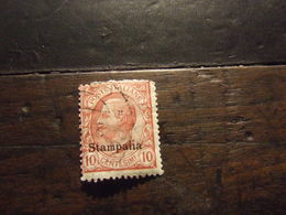 STAMPALIA  1912 RE 10 C USATO - Egeo (Stampalia)