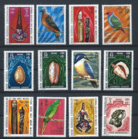 Nouvelles Hébrides N°338**/* (MNH & MH) 1972 - Oiseaux, Coquillages Et Art Indigène - Unused Stamps