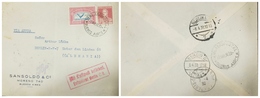 O) 1930 ARGENTINA, WING CROSS THE SEA SC C16 1.08p -JOSE DE SAN MARTIN SCT 333 30c, AIRMAIL - MIT LUFTPOFT BEFORDERT-BER - Lettres & Documents